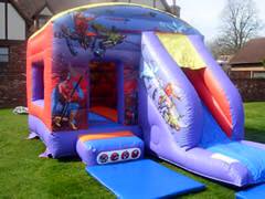 Action Hero Castle with Slide 12x18ft